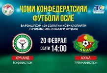 Вход на матч «Худжанд» – «Ахал» бесплатный