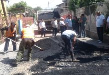 В Худжанде работы по асфальтированию улиц продолжаются