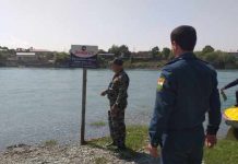 Согд: На берегах Сырдарьи установили предупреждающие таблички с запретом купания