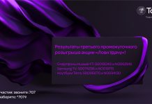 Результаты третьего розыгрыша «Лови Удачу» от Tcell