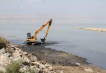 На насосной станции «Махрам-1» проводится очистка