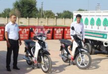 Мастчинскому району передали спецтехнику и контейнеры для мусора (ФОТО)