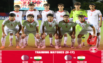 Юношеская сборная Таджикистана (U-17) сыграет контрольные матчи с командой Катара