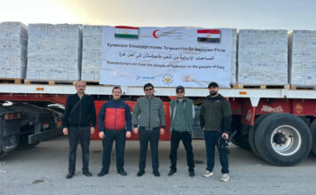 Таджикистан направил очередную партию гуманитарной помощи населению Газы