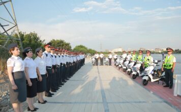 В Худжанде инспекторам патрульной службы переданы электроскутеры и спецоборудование
